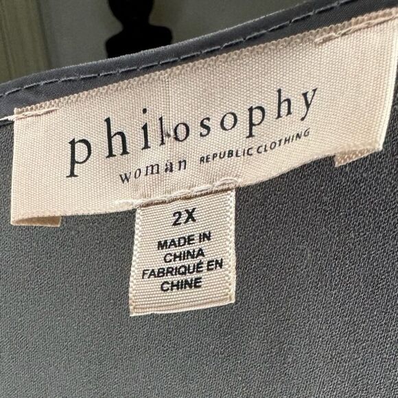 Philosophy — Size 2X - Gray Lightweight Blazer - Picture 4 of 4